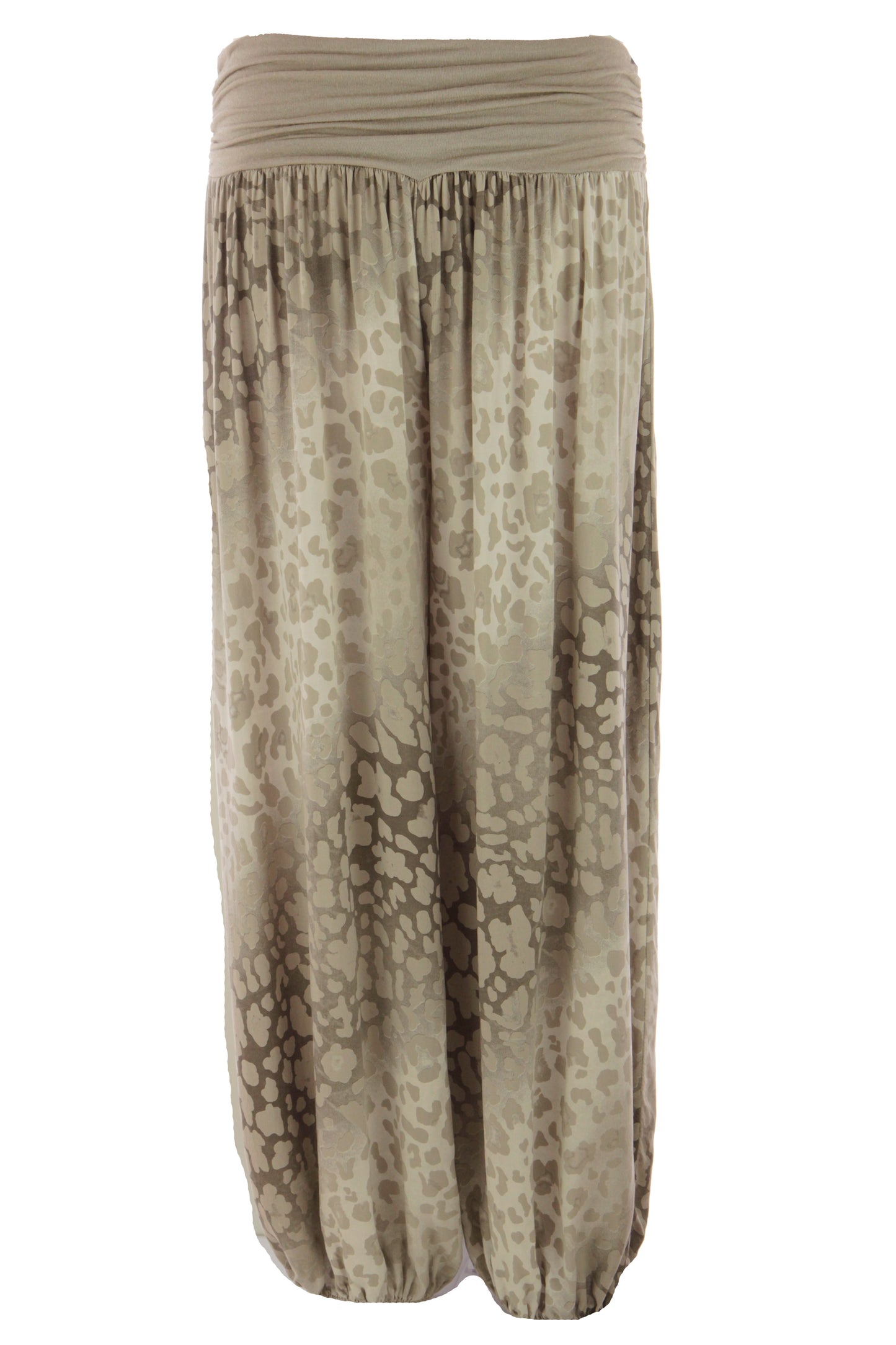 Abstract Leopard Print Harem Trouser