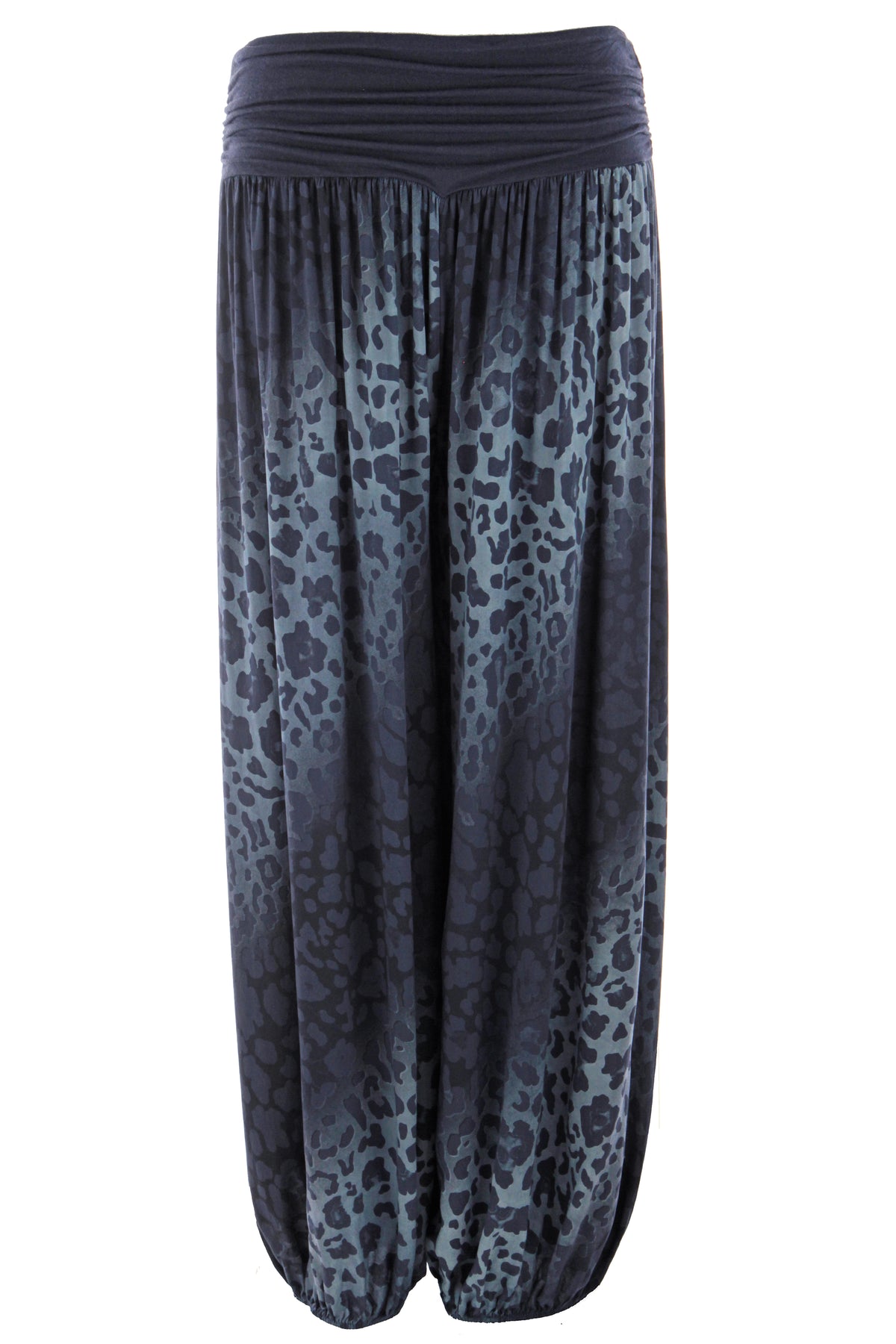 Abstract Leopard Print Harem Trouser
