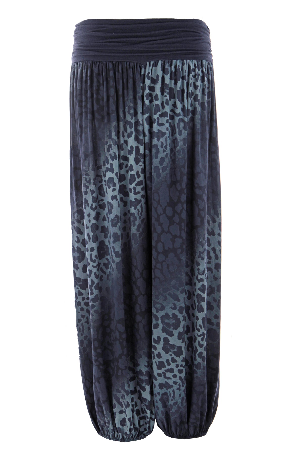 Abstract Leopard Print Harem Trouser