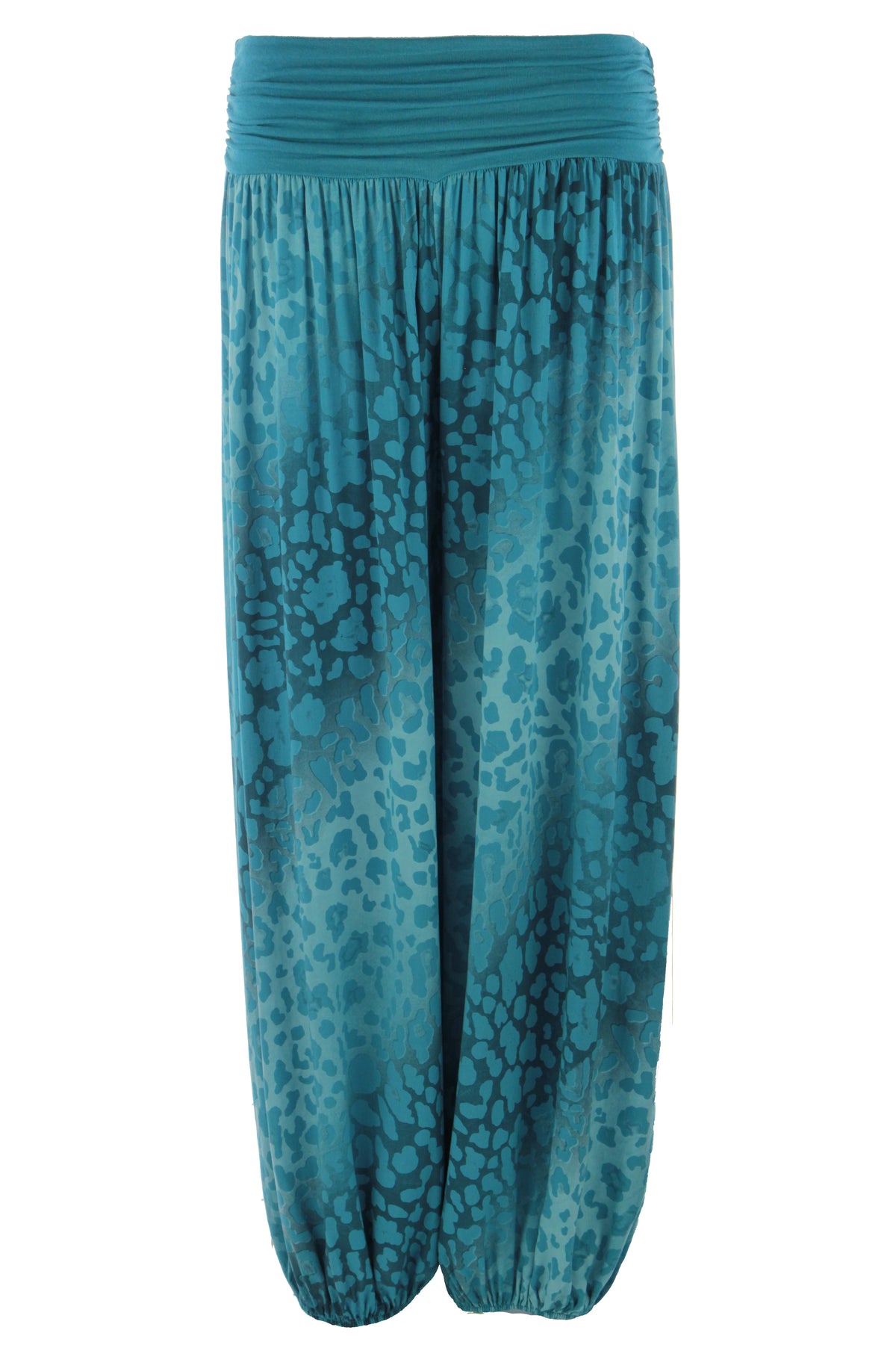 Abstract Leopard Print Harem Trouser