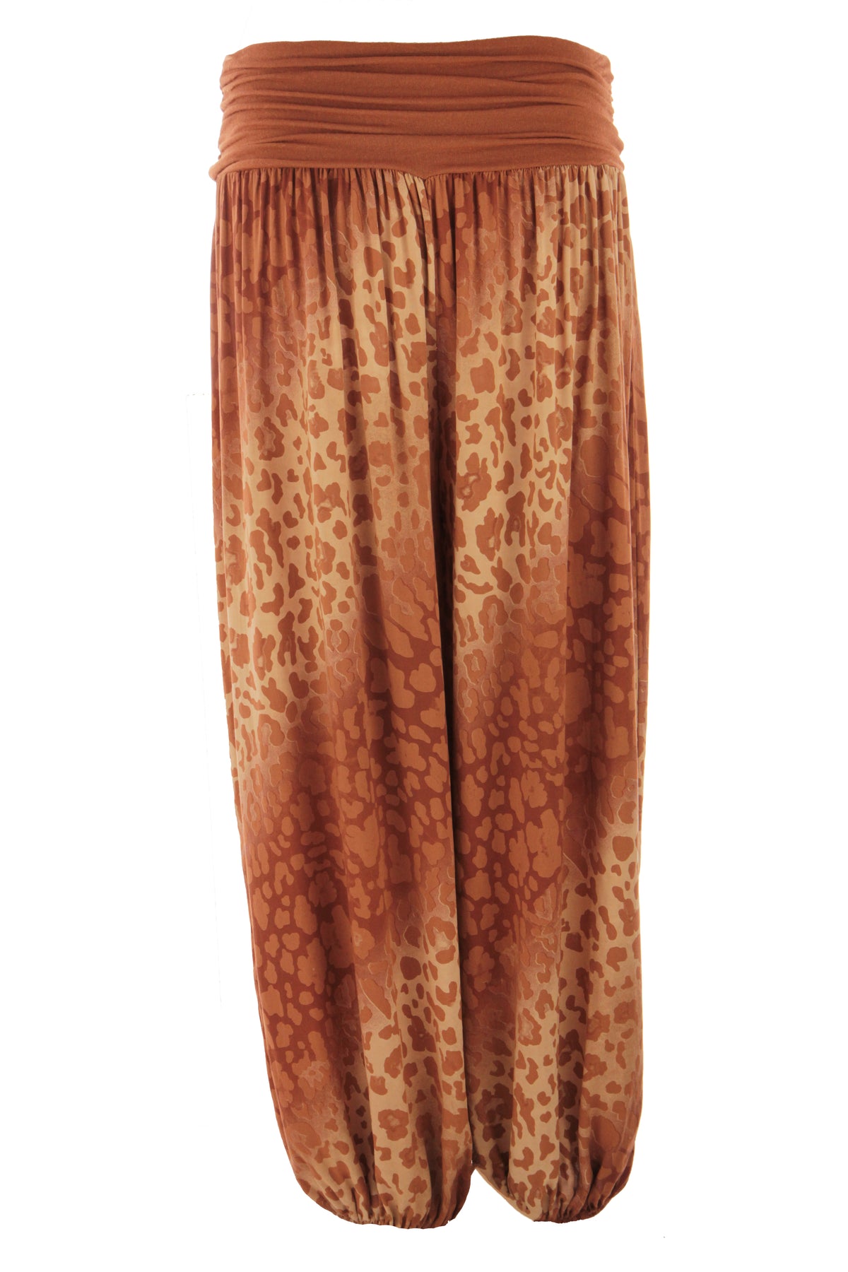 Abstract Leopard Print Harem Trouser