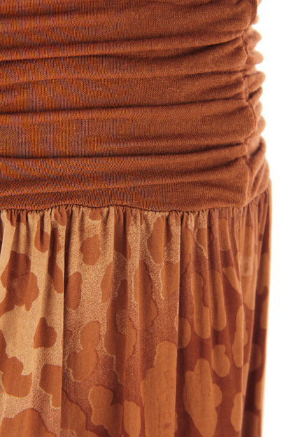 Abstract Leopard Print Harem Trouser