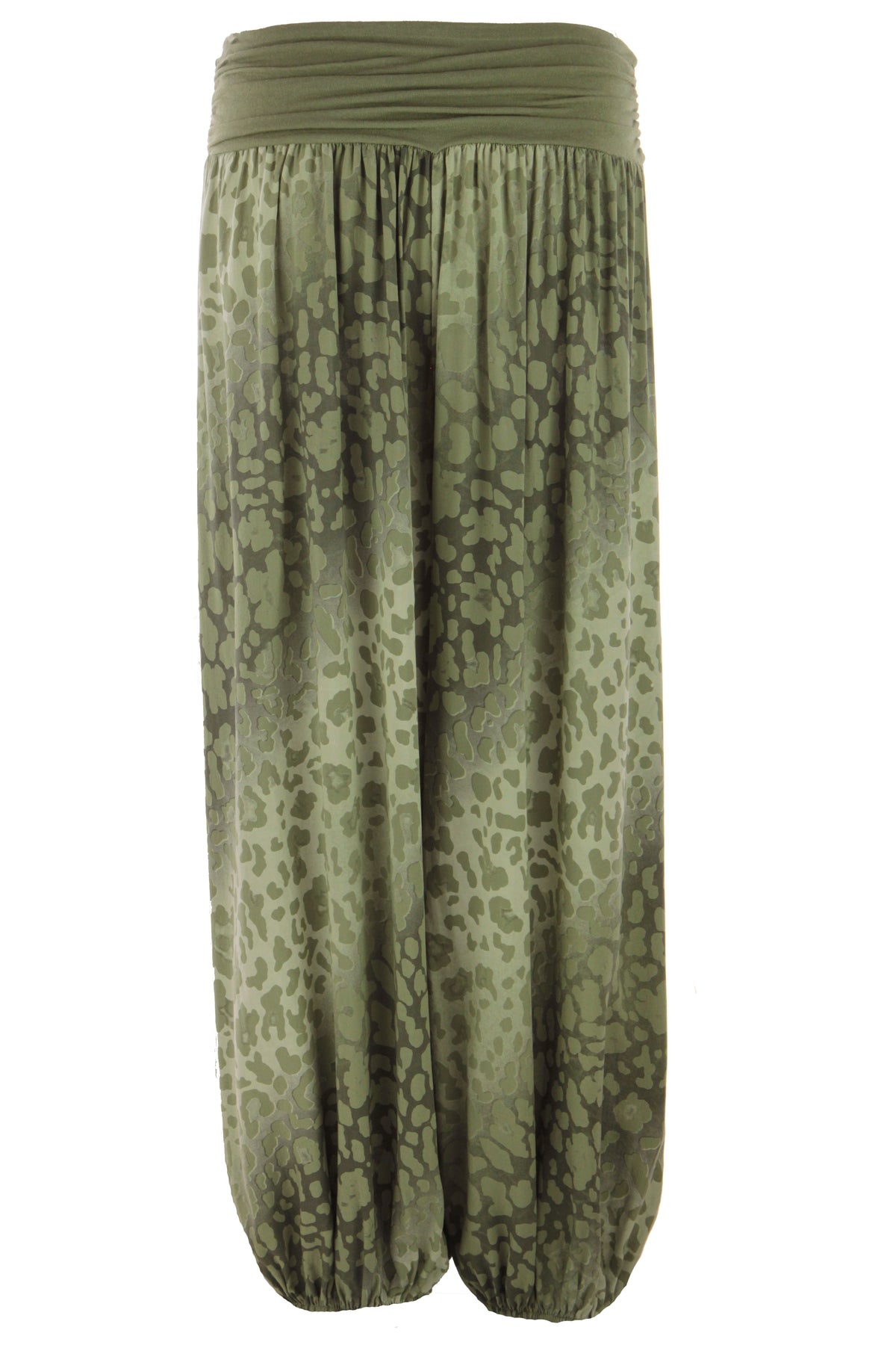 Abstract Leopard Print Harem Trouser