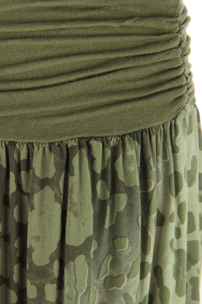 Abstract Leopard Print Harem Trouser