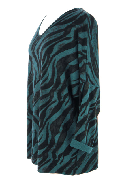 Zebra Print Lightweight Jumper