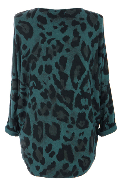 Leopard Print Lightweight Jumper