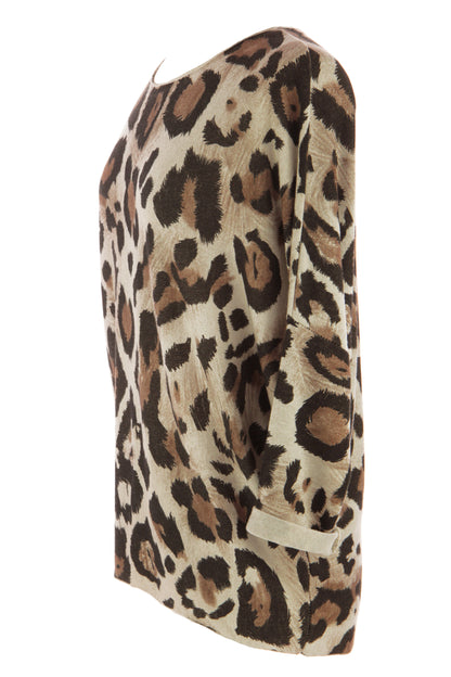 Leopard Print Lightweight Jumper