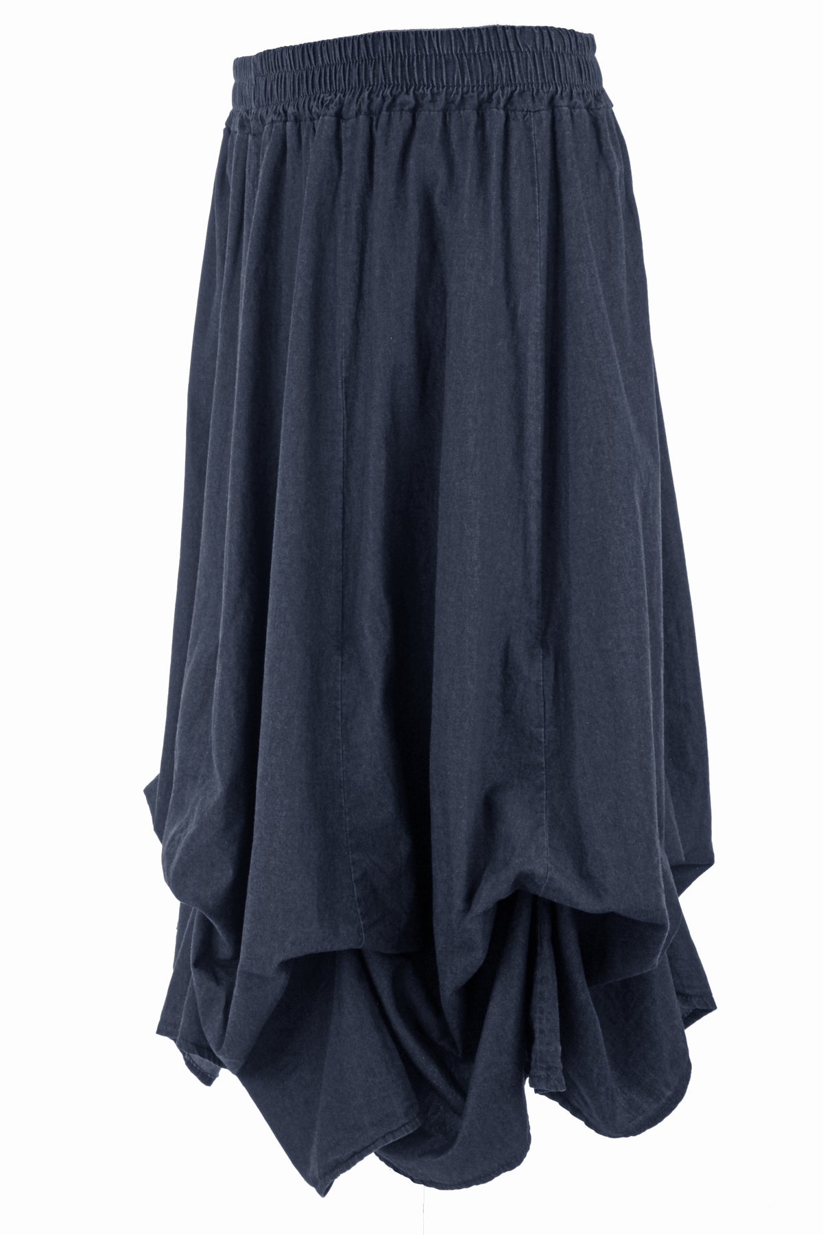 Parachute Denim Midi Skirt