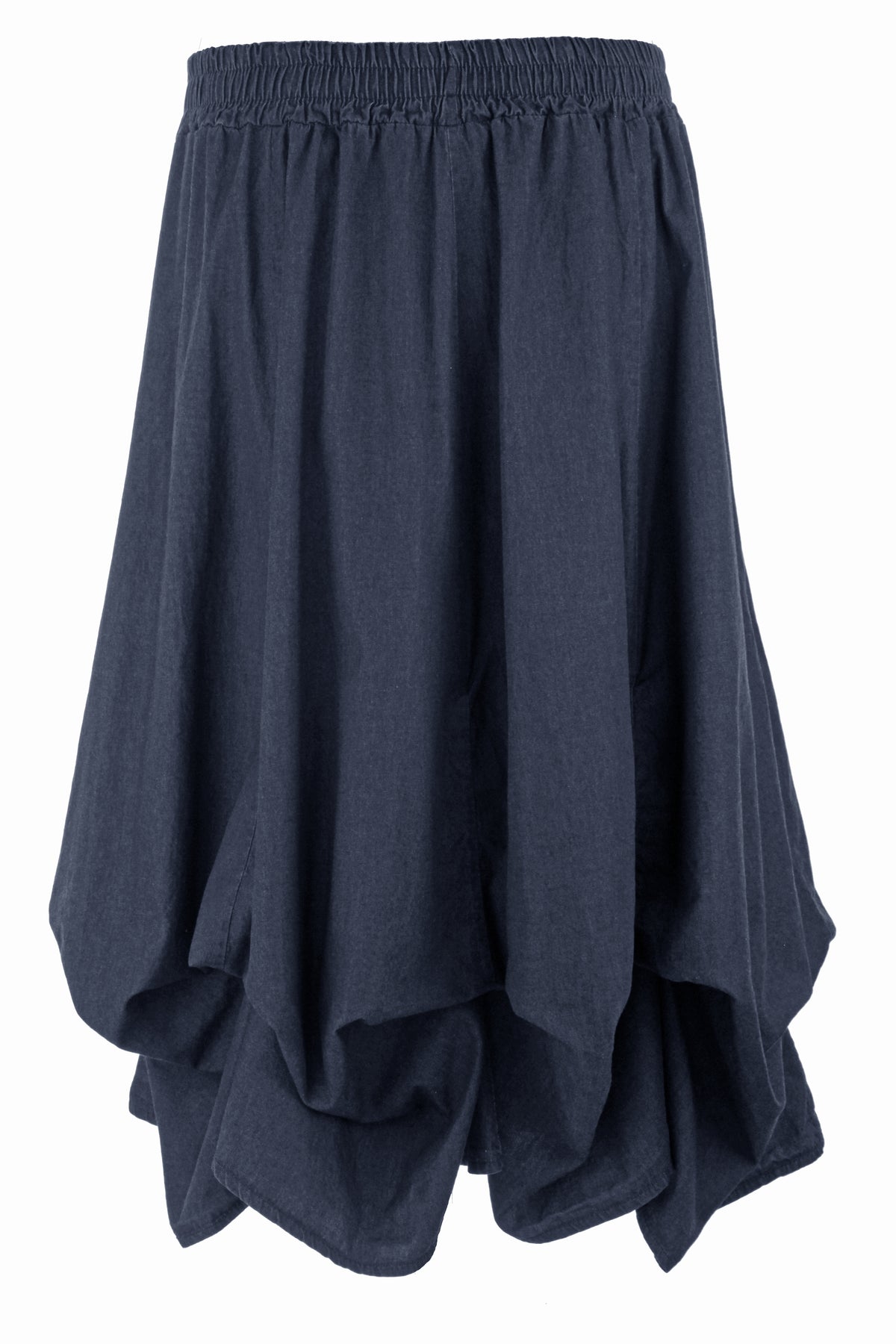 Parachute Denim Midi Skirt