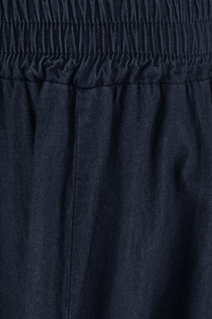 Parachute Denim Midi Skirt