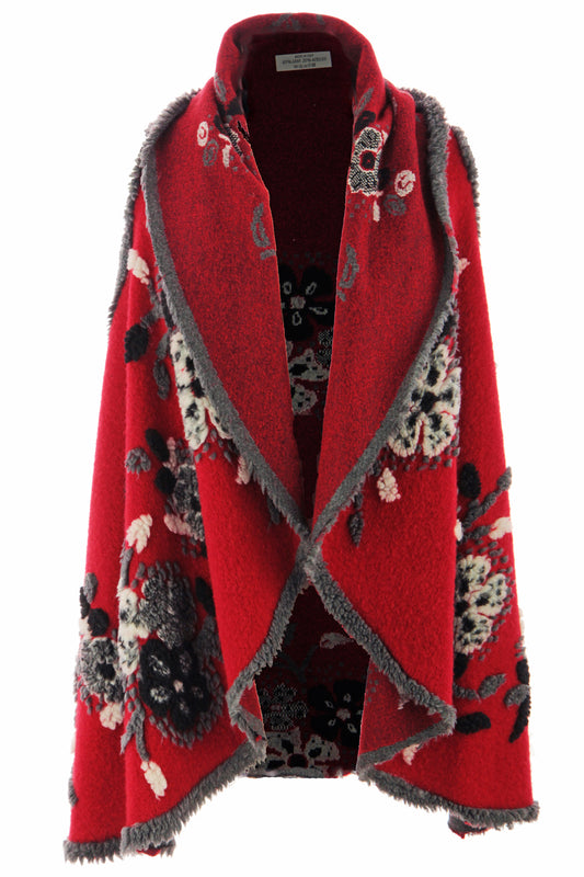 Reversible Floral Wool Gilet