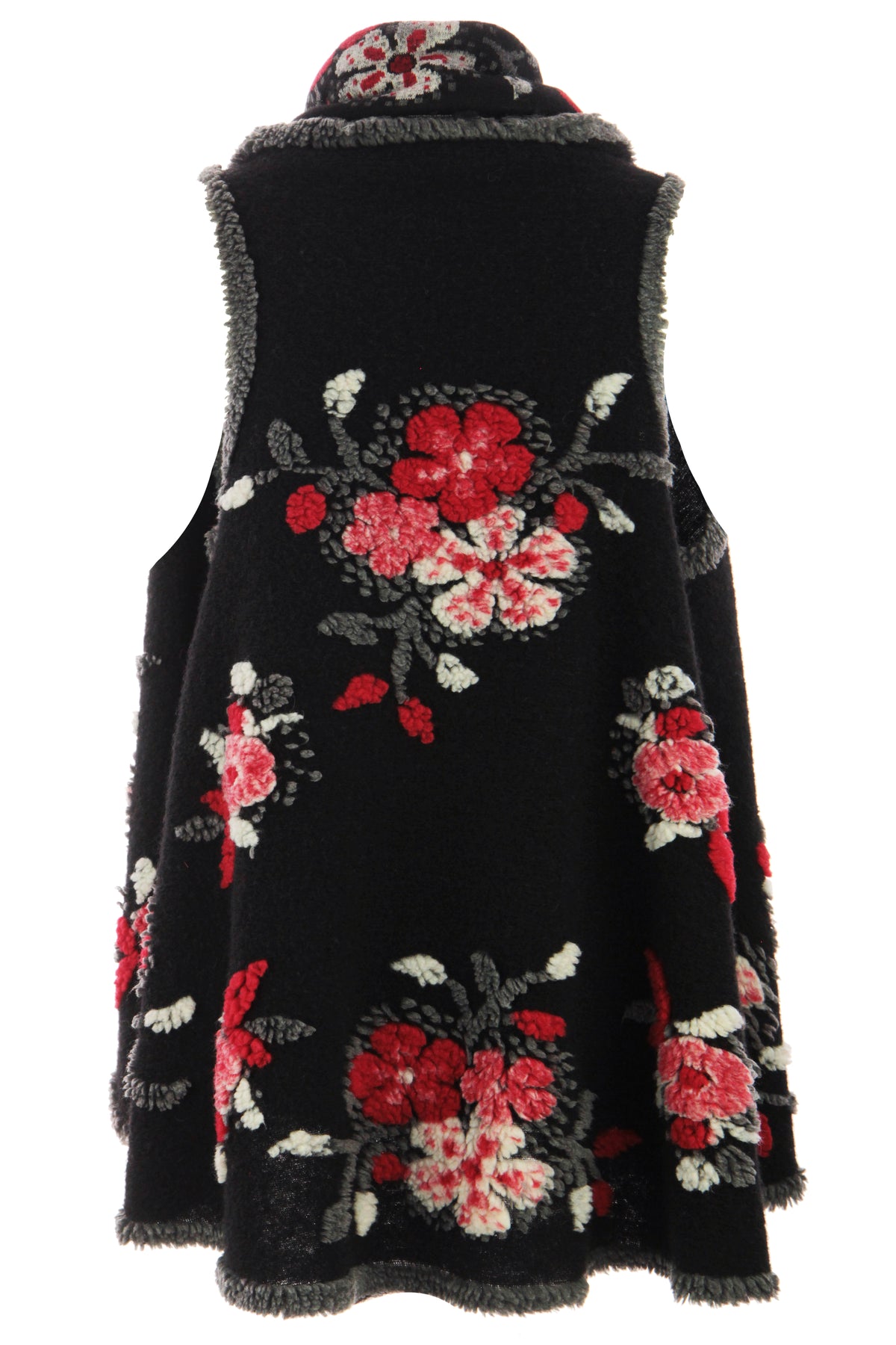 Reversible Floral Wool Gilet