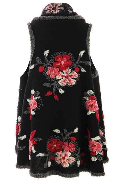 Reversible Floral Wool Gilet