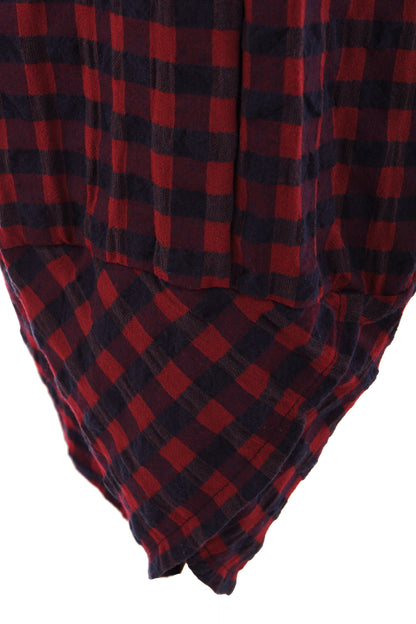 2 Pocket Tulip Ankle Barrel Leg Check Trouser