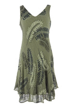Load image into Gallery viewer, Sleeveless Palm Leaf Layered Dress
