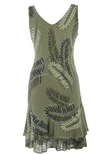 Load image into Gallery viewer, Sleeveless Palm Leaf Layered Dress
