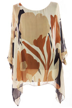 Load image into Gallery viewer, Abstract Floral Silk Top

