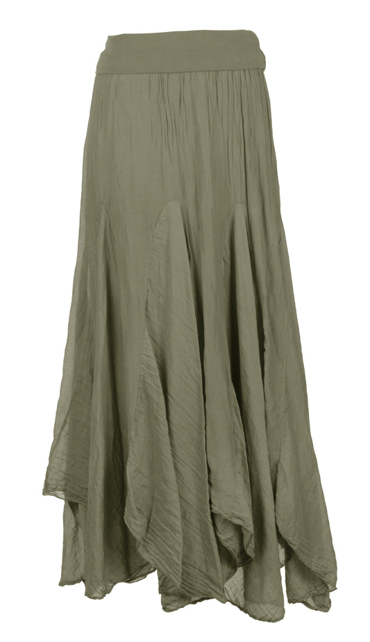 Silk Panel Skirt