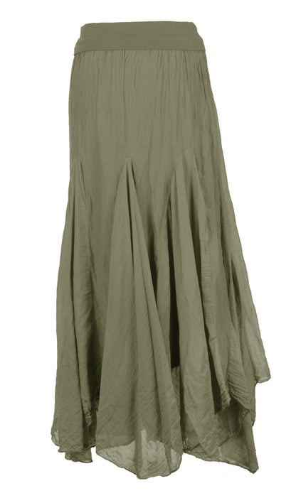 Silk Panel Skirt