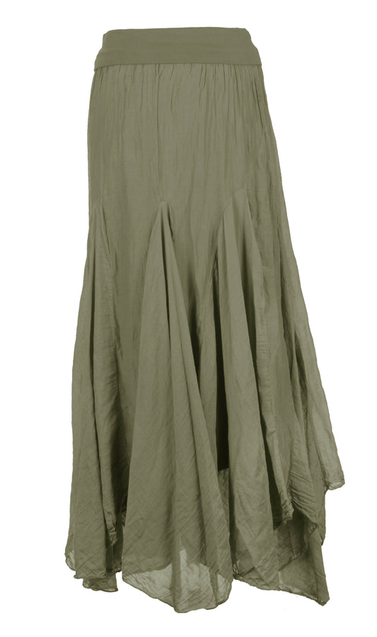 Silk Panel Skirt
