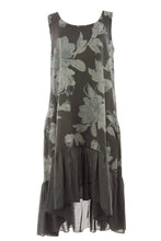 Load image into Gallery viewer, Floral Frill Hem Linen Dress
