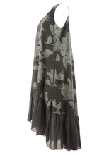 Load image into Gallery viewer, Floral Frill Hem Linen Dress
