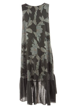 Load image into Gallery viewer, Floral Frill Hem Linen Dress
