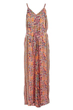 Load image into Gallery viewer, Strappy Paisley Print Silk Jumpsuit
