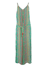 Load image into Gallery viewer, Strappy Paisley Print Silk Jumpsuit
