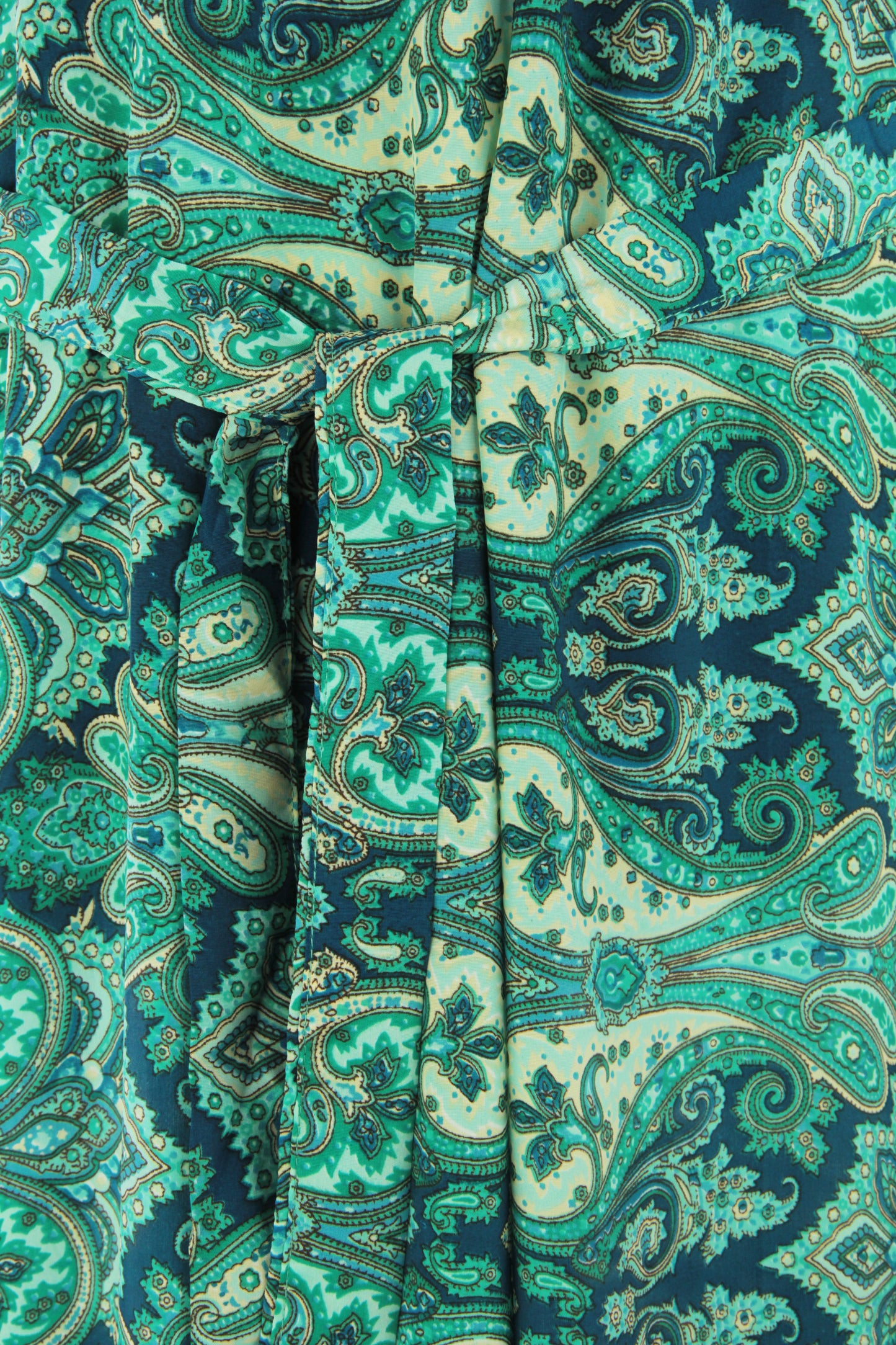 Strappy Paisley Print Silk Jumpsuit