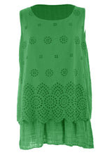 Load image into Gallery viewer, Broderie Anglaise Layered Vest
