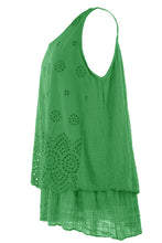 Load image into Gallery viewer, Broderie Anglaise Layered Vest
