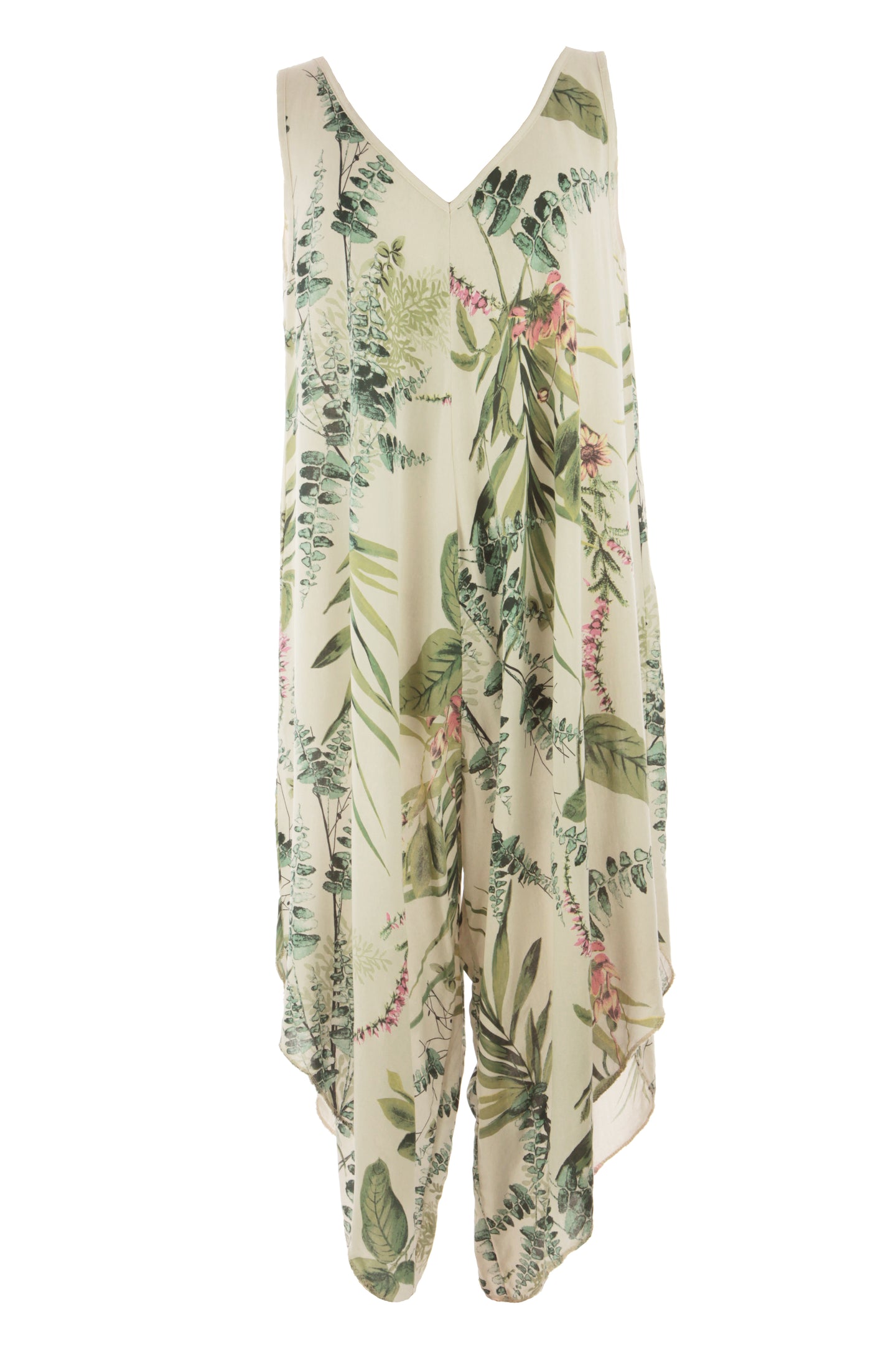 Sleeveless Floral Print Jumpsuit