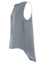 Load image into Gallery viewer, Sleeveless Button Detail Linen Top

