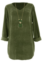 Load image into Gallery viewer, Corduroy Necklace Top

