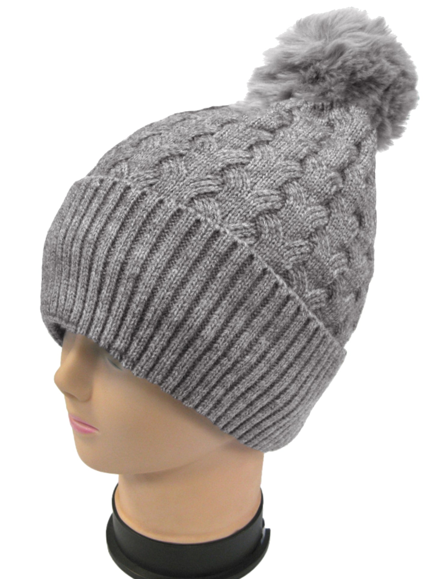 Heart Pattern Cashmere Knit Hat