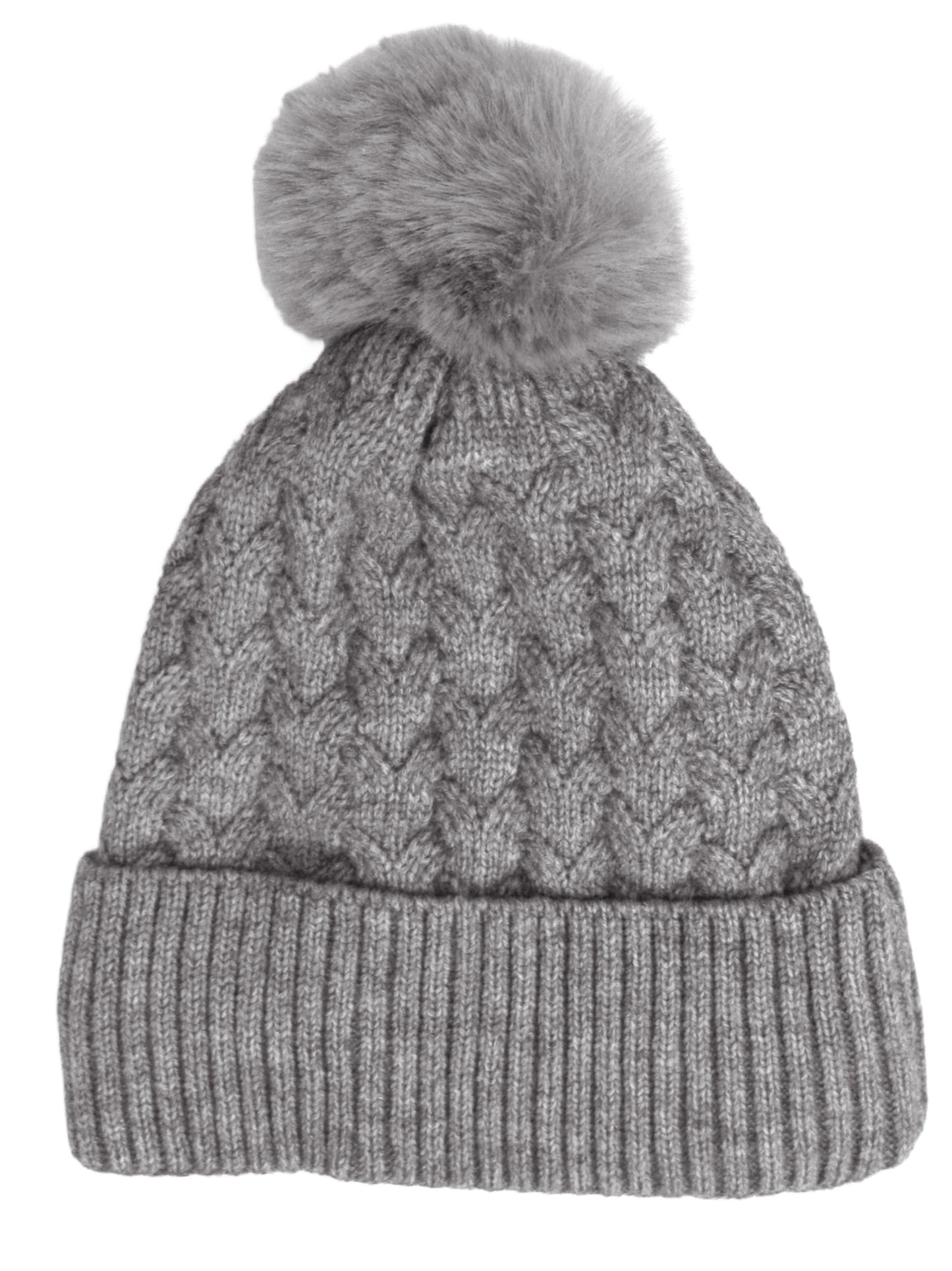 Heart Pattern Cashmere Knit Hat