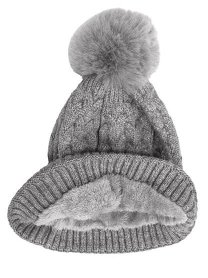 Heart Pattern Cashmere Knit Hat