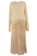 Load image into Gallery viewer, Floral Print Pleated Satin Midi
