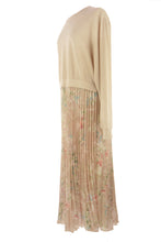 Load image into Gallery viewer, Floral Print Pleated Satin Midi
