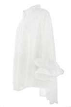 Load image into Gallery viewer, Frill Cuff Broderie Anglaise Shirt

