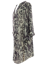 Load image into Gallery viewer, Drape Front Printed Chiffon Blouse
