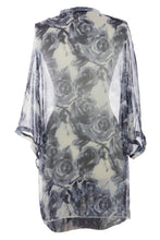 Load image into Gallery viewer, Drape Front Printed Chiffon Blouse

