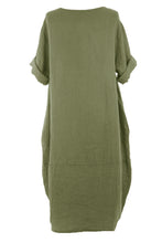 Load image into Gallery viewer, 3 Pocket Linen Dress

