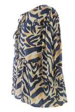 Load image into Gallery viewer, Zebra Print 3 Tie Top
