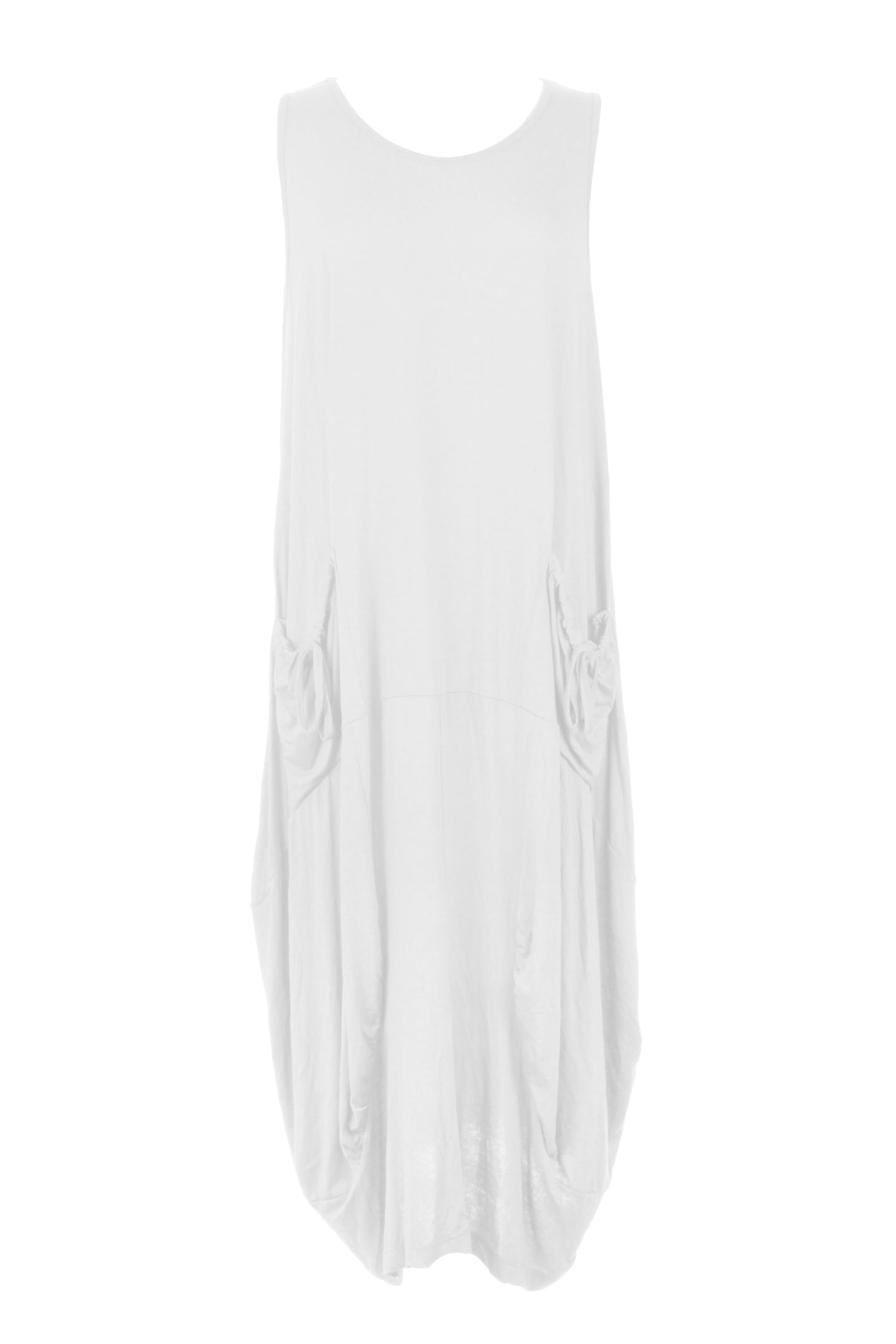 Sleeveless 2 Tie Pocket Midi