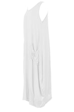 Load image into Gallery viewer, Sleeveless 2 Tie Pocket Midi
