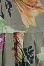Load image into Gallery viewer, Floral Print Pleat Back Linen Dress

