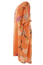Load image into Gallery viewer, Floral Print Pleat Back Linen Dress
