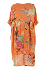 Load image into Gallery viewer, Floral Print Pleat Back Linen Dress
